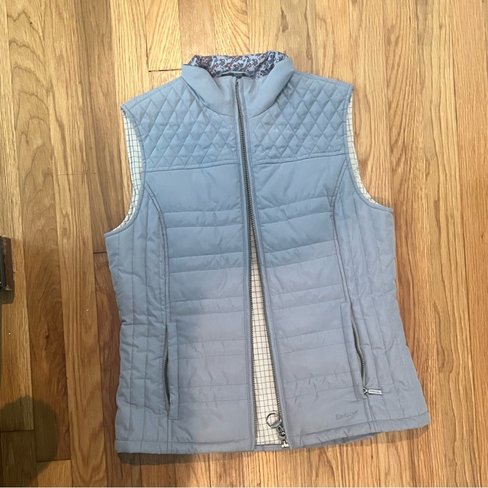 NWOT Barbour Women's Badminton Quilted
Gilet/Vest Lilac Floral Sz. 8 US (12 UK)